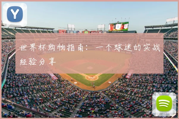世界杯购物指南：一个球迷的实战经验分享