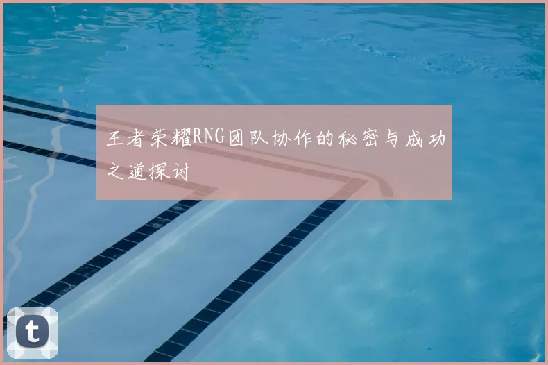 王者荣耀RNG团队协作的秘密与成功之道探讨