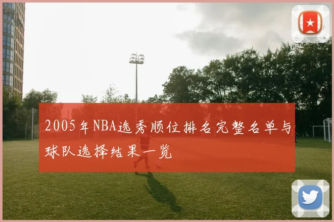 2005年NBA选秀顺位排名完整名单与球队选择结果一览