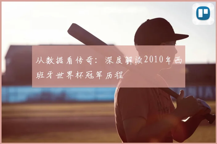 从数据看传奇：深度解读2010年西班牙世界杯冠军历程